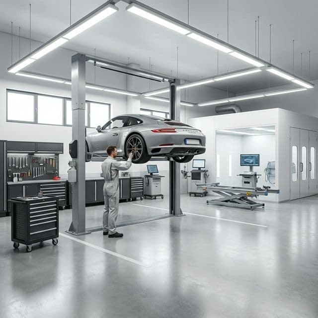 Professional accident repair facility